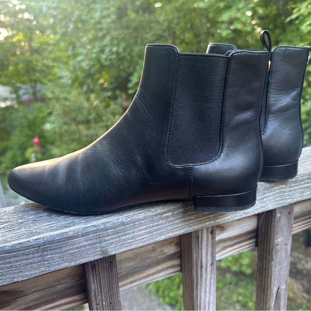 Tory Burch Black Leather Booties